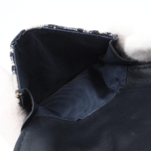 ★3日以内返品可★ 美品 Christian Dior クリスチャンディオール オブリーク ジャカード 30 モンテーニュ コンパクト ウォレット S2084UTZQ 三つ折り財布 ネイビー グレー キャンバス レディース_14