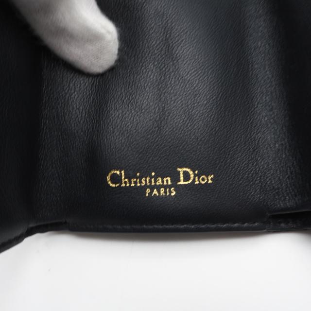 ★3日以内返品可★ 美品 Christian Dior クリスチャンディオール オブリーク ジャカード 30 モンテーニュ コンパクト ウォレット S2084UTZQ 三つ折り財布 ネイビー グレー キャンバス レディース_15