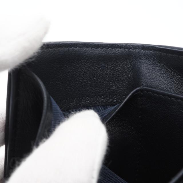 ★3日以内返品可★ 美品 Christian Dior クリスチャンディオール オブリーク ジャカード 30 モンテーニュ コンパクト ウォレット S2084UTZQ 三つ折り財布 ネイビー グレー キャンバス レディース_16