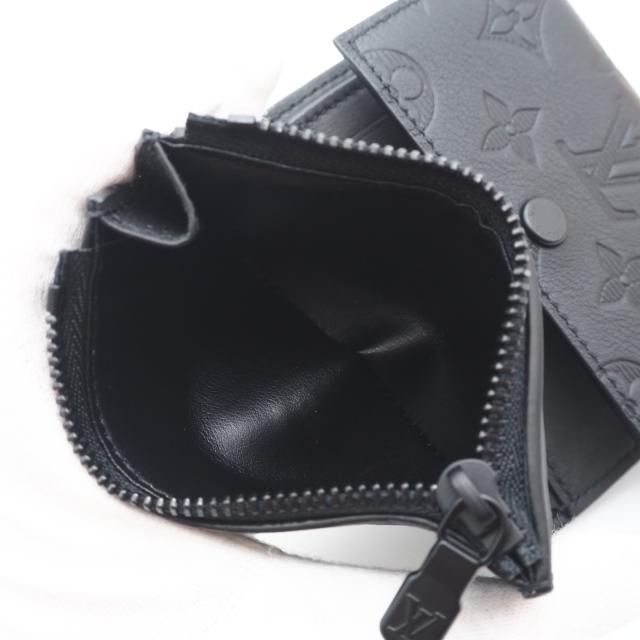 ★3日以内返品可★ 美品 LOUIS VUITTON ルイ・ヴィトン モノグラム シャドウ ヴィクター ウォレット M12635 三つ折り財布 ブラック カーフレザー メンズ_13