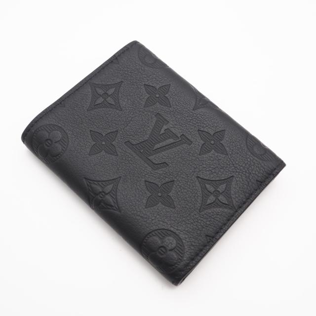 ★3日以内返品可★ 美品 LOUIS VUITTON ルイ・ヴィトン モノグラム シャドウ ヴィクター ウォレット M12635 三つ折り財布 ブラック カーフレザー メンズ_2