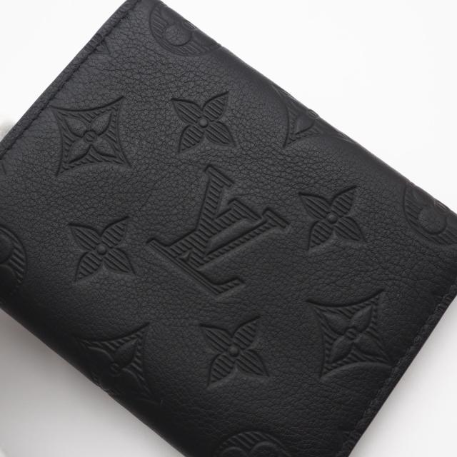 ★3日以内返品可★ 美品 LOUIS VUITTON ルイ・ヴィトン モノグラム シャドウ ヴィクター ウォレット M12635 三つ折り財布 ブラック カーフレザー メンズ_3