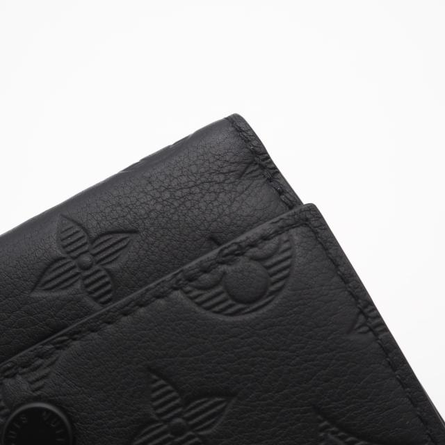★3日以内返品可★ 美品 LOUIS VUITTON ルイ・ヴィトン モノグラム シャドウ ヴィクター ウォレット M12635 三つ折り財布 ブラック カーフレザー メンズ_8