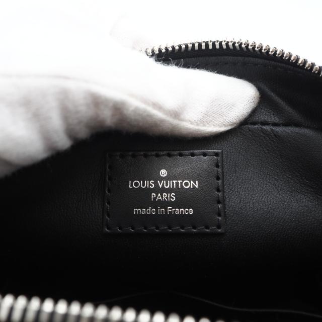 ★3日以内返品可★ 極美品 LOUIS VUITTON ルイ・ヴィトン ダミエ グラフィット トゥルーストワレGM N47521 セカンドバッグ ブラック グレー コーティングキャンバス レザー メンズ_12