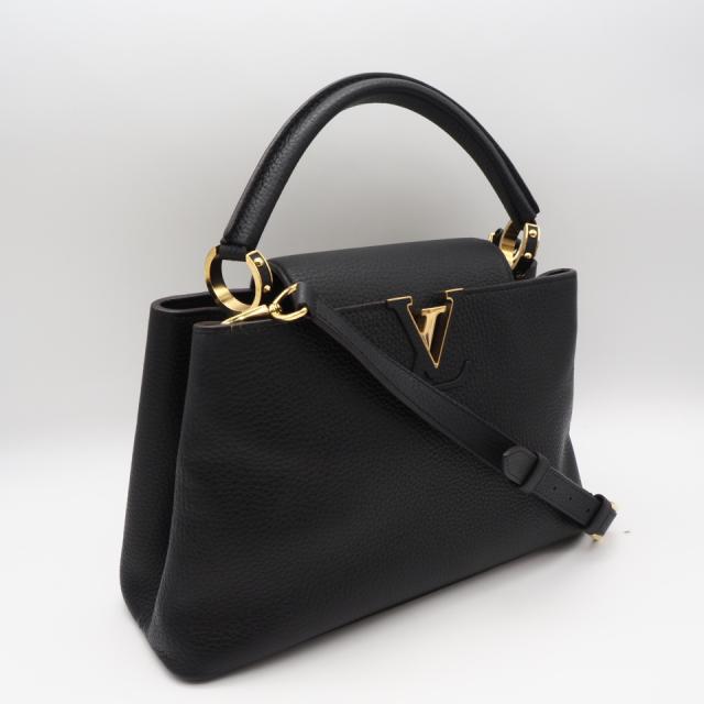 ★3日以内返品可★ 美品 LOUIS VUITTON ルイ・ヴィトン トリヨン カプシーヌBB M94755 ハンドバッグ ブラック トリヨンレザー レディース