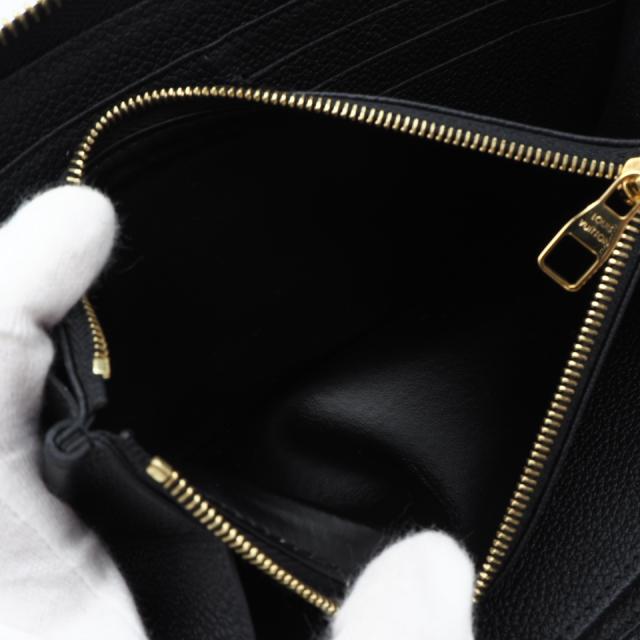 ★3日以内返品可★ 極美品 LOUIS VUITTON ルイ・ヴィトン モノグラム アンプラント(スタッズ) ジッピー ウォレット M82649 長財布 ブラック カーフレザー レディース_10