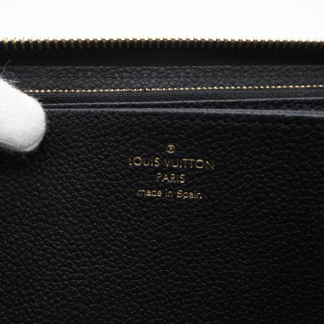 ★3日以内返品可★ 極美品 LOUIS VUITTON ルイ・ヴィトン モノグラム アンプラント(スタッズ) ジッピー ウォレット M82649 長財布 ブラック カーフレザー レディース_12