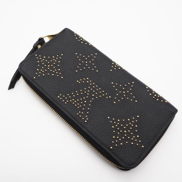 ★3日以内返品可★ 極美品 LOUIS VUITTON ルイ・ヴィトン モノグラム アンプラント(スタッズ) ジッピー ウォレット M82649 長財布 ブラック カーフレザー レディース_2