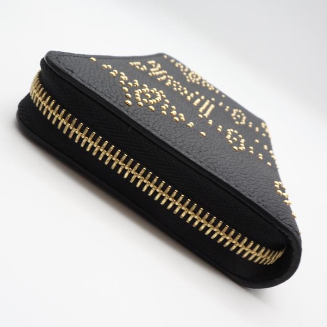 ★3日以内返品可★ 極美品 LOUIS VUITTON ルイ・ヴィトン モノグラム アンプラント(スタッズ) ジッピー ウォレット M82649 長財布 ブラック カーフレザー レディース_4