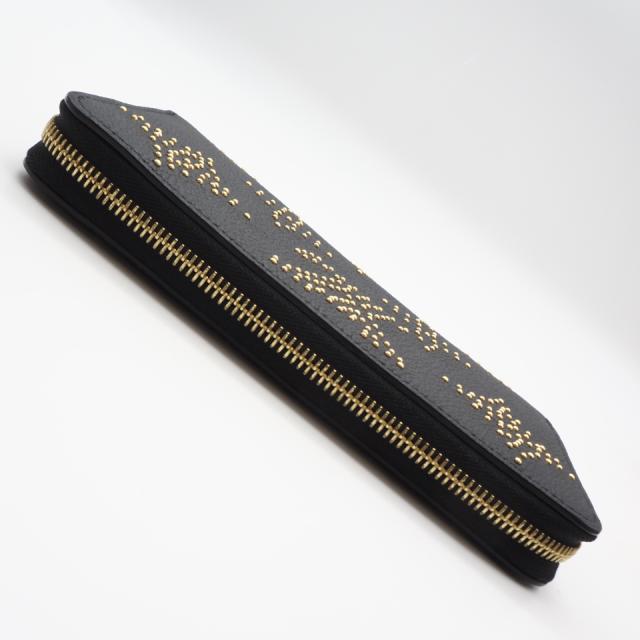 ★3日以内返品可★ 極美品 LOUIS VUITTON ルイ・ヴィトン モノグラム アンプラント(スタッズ) ジッピー ウォレット M82649 長財布 ブラック カーフレザー レディース_6