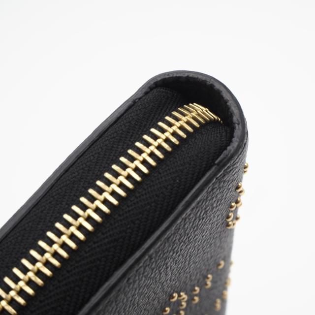 ★3日以内返品可★ 極美品 LOUIS VUITTON ルイ・ヴィトン モノグラム アンプラント(スタッズ) ジッピー ウォレット M82649 長財布 ブラック カーフレザー レディース_8