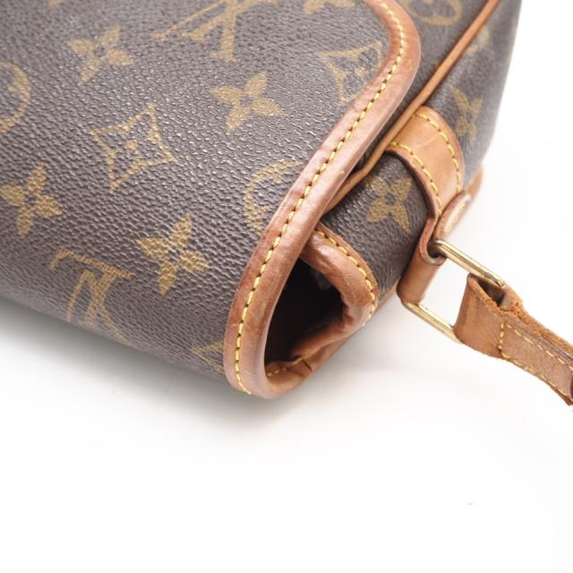 ★3日以内返品可★ LOUIS VUITTON ルイ・ヴィトン モノグラム キャンバス ソローニュ M42250 ショルダーバッグ ブラウン コーティングキャンバス レザー レディース_10