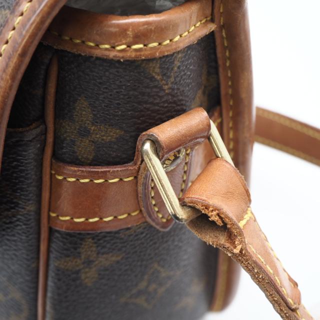 ★3日以内返品可★ LOUIS VUITTON ルイ・ヴィトン モノグラム キャンバス ソローニュ M42250 ショルダーバッグ ブラウン コーティングキャンバス レザー レディース_14