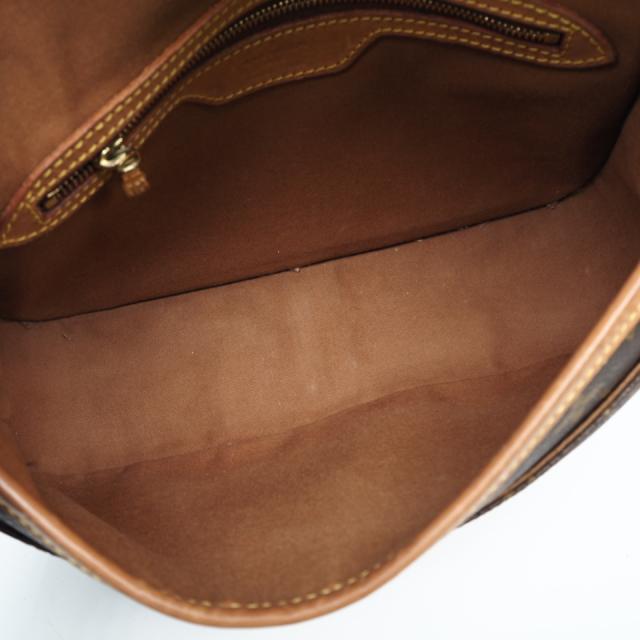 ★3日以内返品可★ LOUIS VUITTON ルイ・ヴィトン モノグラム キャンバス ソローニュ M42250 ショルダーバッグ ブラウン コーティングキャンバス レザー レディース_15