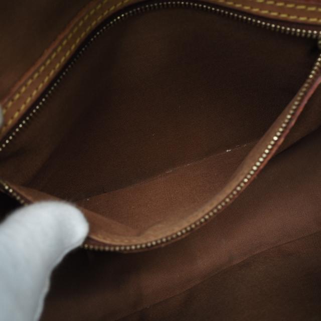 ★3日以内返品可★ LOUIS VUITTON ルイ・ヴィトン モノグラム キャンバス ソローニュ M42250 ショルダーバッグ ブラウン コーティングキャンバス レザー レディース_17
