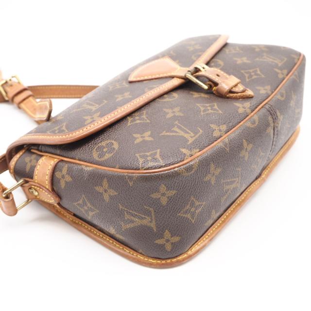 ★3日以内返品可★ LOUIS VUITTON ルイ・ヴィトン モノグラム キャンバス ソローニュ M42250 ショルダーバッグ ブラウン コーティングキャンバス レザー レディース_4