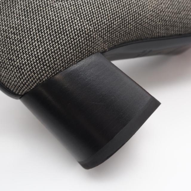 ★3日以内返品可★ 美品 HERMES エルメス ニット ヴォルヴェール ソックスブーツ 6.5 23.5 H221164Z ブーツ グレー ブラック ニット レディース_14