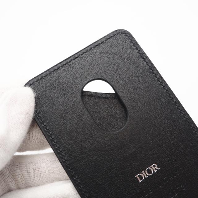 ★3日以内返品可★ 美品 Dior ディオール Saddle マグネット カードホルダー 2ADCH168YKK_H00N カードケース ブラック グレインカーフレザー メンズ_9