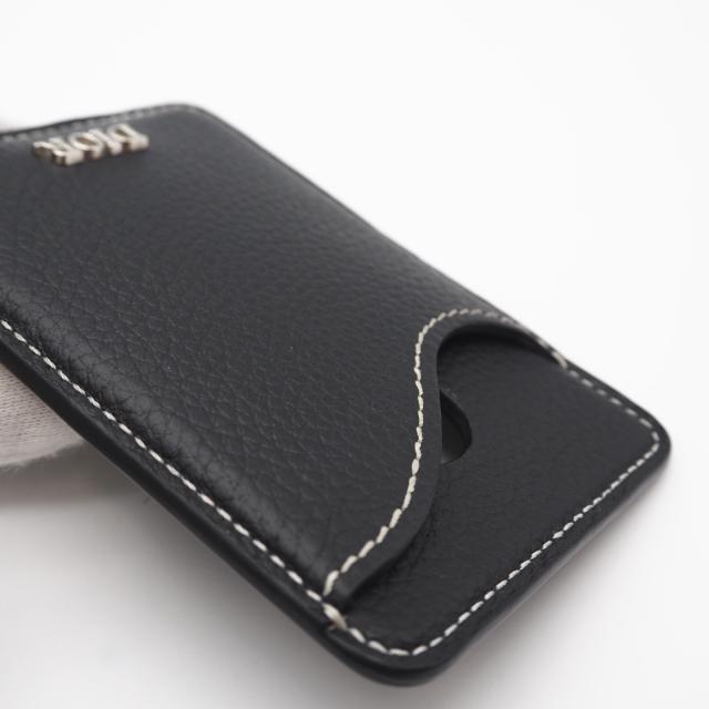★3日以内返品可★ 美品 Dior ディオール Saddle マグネット カードホルダー 2ADCH168YKK_H00N カードケース ブラック グレインカーフレザー メンズ_10