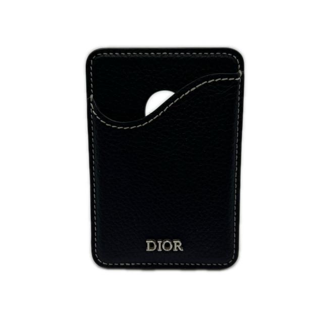 ★3日以内返品可★ 美品 Dior ディオール Saddle マグネット カードホルダー 2ADCH168YKK_H00N カードケース ブラック グレインカーフレザー メンズ_1