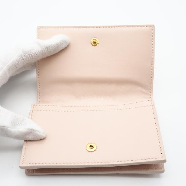 ★3日以内返品可★ 美品 BOTTEGAVENETA ボッテガヴェネタ イントレチャート 大 カードケース 651396 カードケース ピンク ラムスキン レディース_10