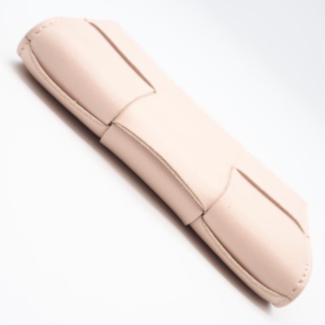★3日以内返品可★ 美品 BOTTEGAVENETA ボッテガヴェネタ イントレチャート 大 カードケース 651396 カードケース ピンク ラムスキン レディース_5