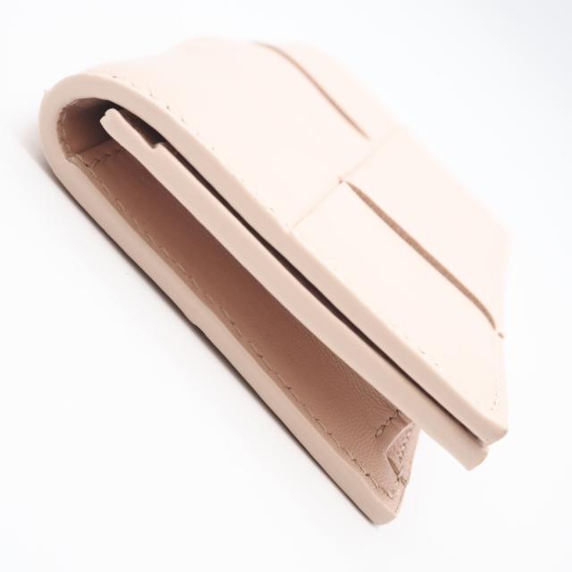 ★3日以内返品可★ 美品 BOTTEGAVENETA ボッテガヴェネタ イントレチャート 大 カードケース 651396 カードケース ピンク ラムスキン レディース_7