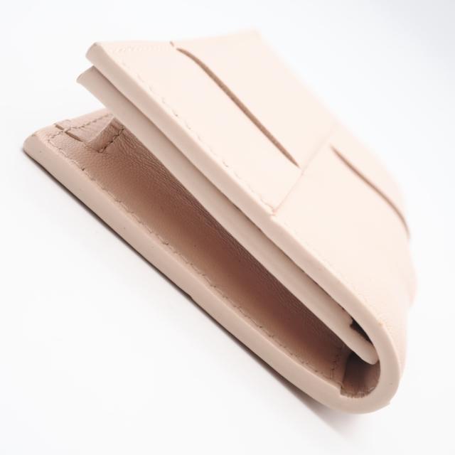 ★3日以内返品可★ 美品 BOTTEGAVENETA ボッテガヴェネタ イントレチャート 大 カードケース 651396 カードケース ピンク ラムスキン レディース_8