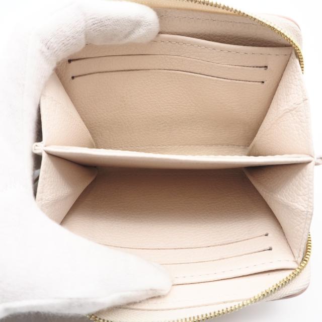 ★3日以内返品可★ 美品 LOUIS VUITTON ルイ・ヴィトン モノグラム アンプラント ジッピー コインパース モノグラム バイカラー M14563 二つ折り財布 ピンクベージュ ベージュ カウハイド レディース_10