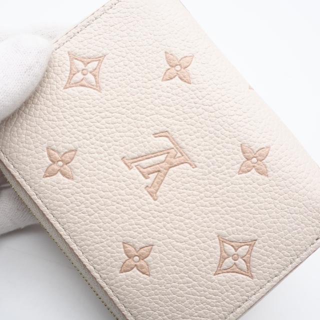 ★3日以内返品可★ 美品 LOUIS VUITTON ルイ・ヴィトン モノグラム アンプラント ジッピー コインパース モノグラム バイカラー M14563 二つ折り財布 ピンクベージュ ベージュ カウハイド レディース_3