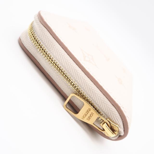 ★3日以内返品可★ 美品 LOUIS VUITTON ルイ・ヴィトン モノグラム アンプラント ジッピー コインパース モノグラム バイカラー M14563 二つ折り財布 ピンクベージュ ベージュ カウハイド レディース_6
