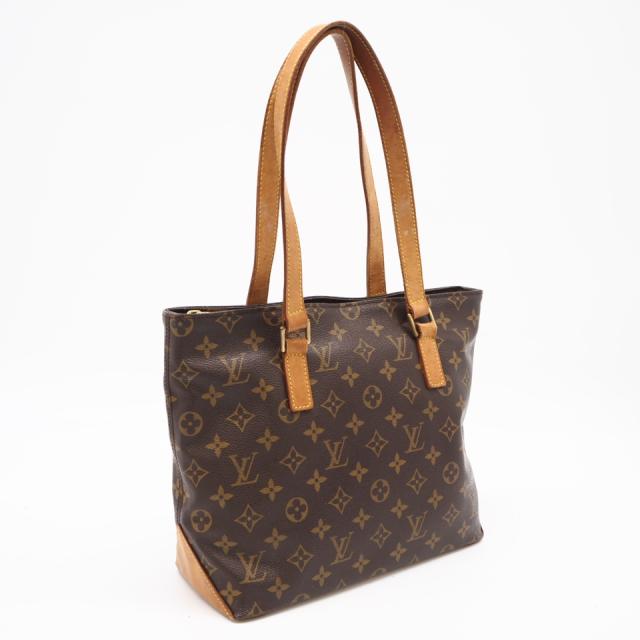 ★3日以内返品可★  LOUIS VUITTON ルイ・ヴィトン モノグラム キャンバス カバピアノ M51148 ハンドバッグ ブラウン コーティングキャンバス レザー レディース
