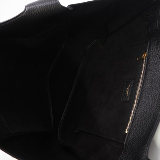 ★3日以内返品可★ 美品 SAINT LAURENT PARIS サンローランパリ グレインレザー ル・サンカセット ベア トートバッグ 763435 ハンドバッグ ブラック ゴールド グレインレザー レディース_11