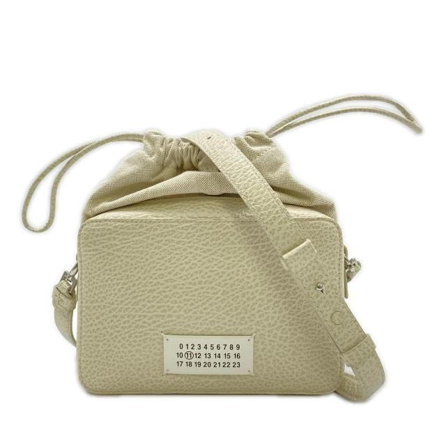 ★3日以内返品可★ 極美品 MAISON MARGIELA メゾンマルジェラ 5AC カメラバッグ SB1WG0018 2wayショルダーバッグ ホワイト カーフレザー レディース_1