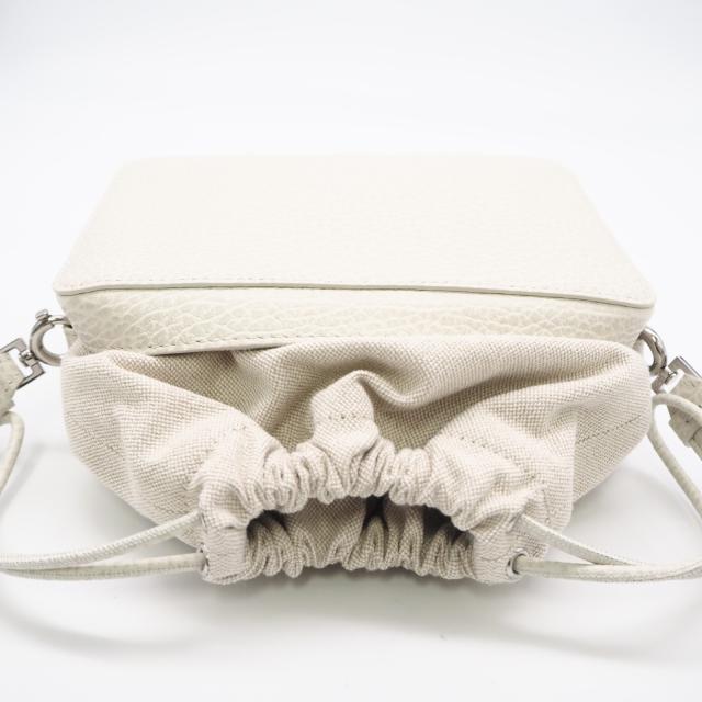 ★3日以内返品可★ 極美品 MAISON MARGIELA メゾンマルジェラ 5AC カメラバッグ SB1WG0018 2wayショルダーバッグ ホワイト カーフレザー レディース_5