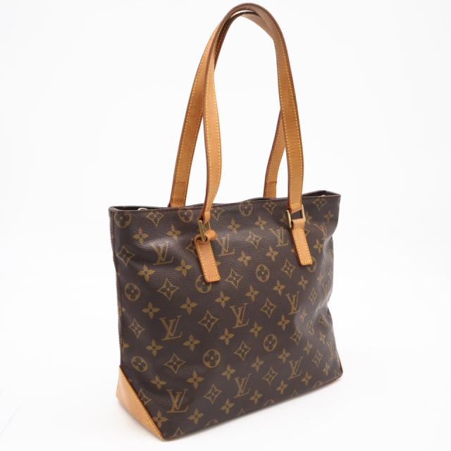★3日以内返品可★  LOUIS VUITTON ルイ・ヴィトン モノグラム キャンバス カバピアノ M51148 ハンドバッグ ブラウン コーティングキャンバス レザー レディース