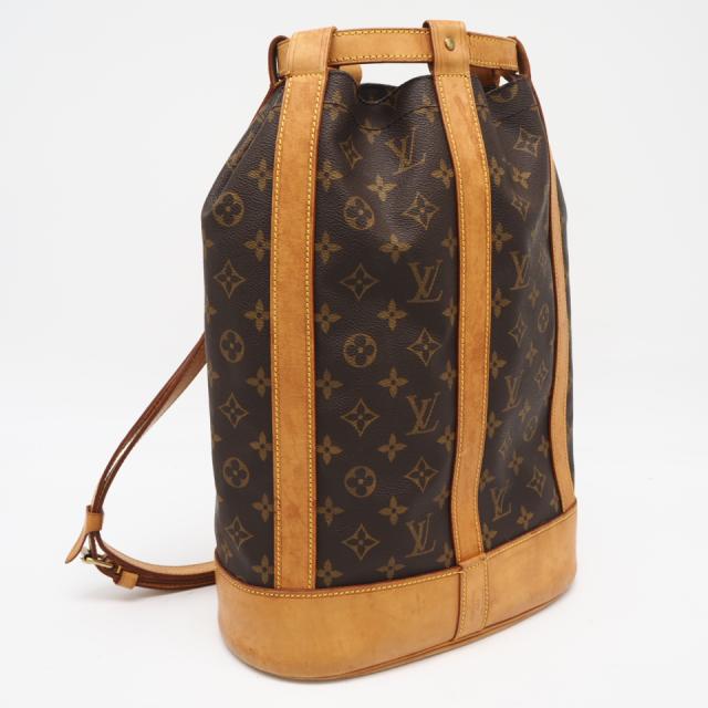 ★3日以内返品可★  LOUIS VUITTON ルイ・ヴィトン モノグラム キャンバス ランドネPM M42243 ショルダーバッグ ブラウン コーティングキャンバス レザー レディース
