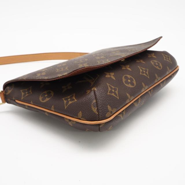 ★3日以内返品可★ LOUIS VUITTON ルイ・ヴィトン モノグラム キャンバス ミュゼット タンゴ ショート M51257 ショルダーバッグ ブラウン コーティングキャンバス レザー レディース_4