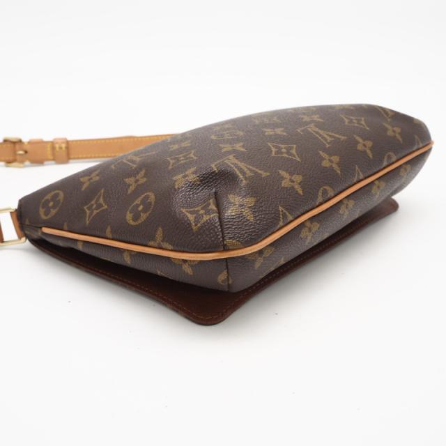 ★3日以内返品可★ LOUIS VUITTON ルイ・ヴィトン モノグラム キャンバス ミュゼット タンゴ ショート M51257 ショルダーバッグ ブラウン コーティングキャンバス レザー レディース_5