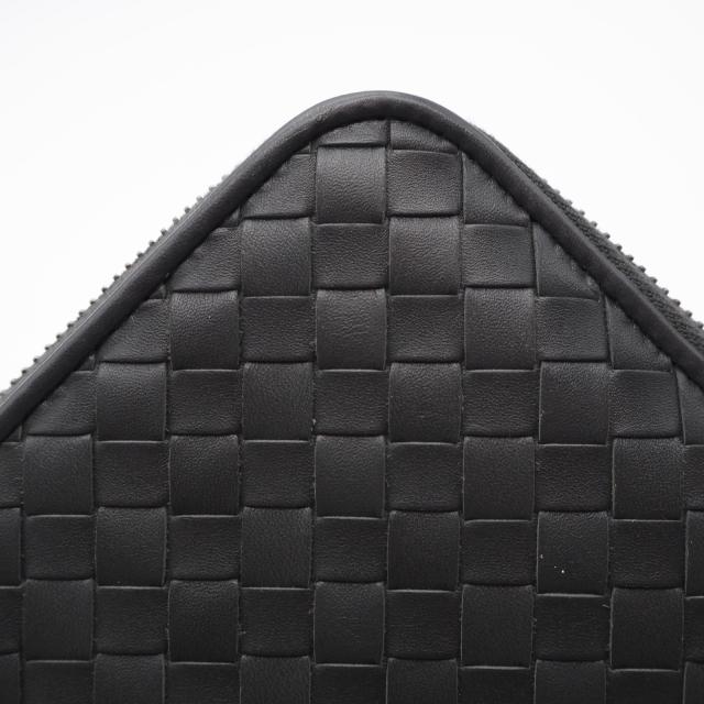 ★3日以内返品可★ 美品 BOTTEGAVENETA ボッテガヴェネタ イントレチャート ラウンドファスナー長財布 - 長財布 グレー カーフレザー メンズ_10