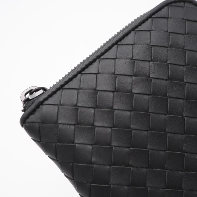★3日以内返品可★ 美品 BOTTEGAVENETA ボッテガヴェネタ イントレチャート ラウンドファスナー長財布 - 長財布 グレー カーフレザー メンズ_11