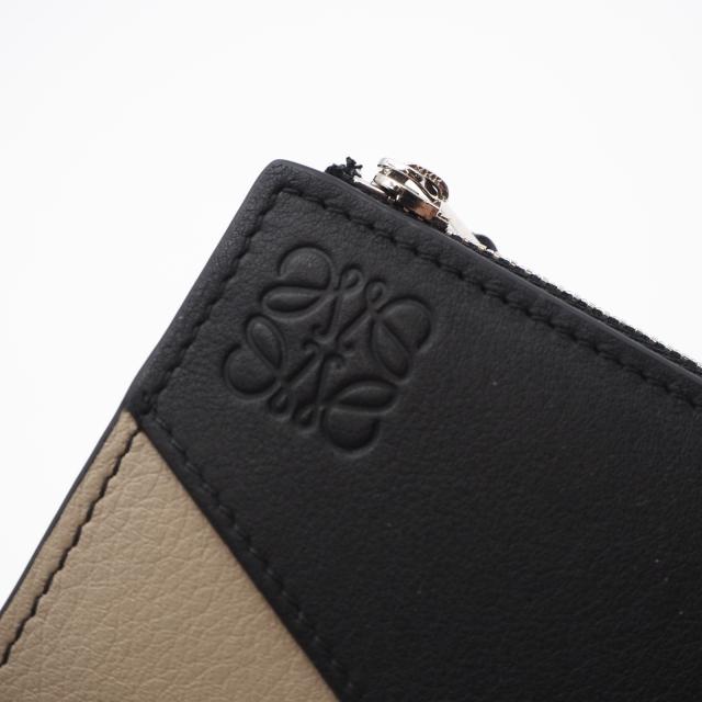 ★3日以内返品可★ 極美品 LOEWE ロエベ パズル コンパクトウォレット C510W73X09 二つ折り財布 ブラック ベージュ ネイビー カーフレザー メンズ_8