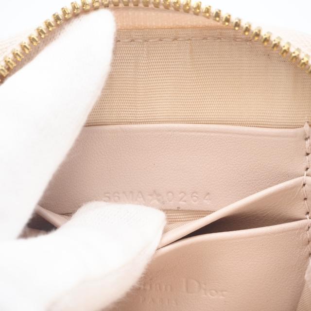 ★3日以内返品可★ 美品 Christian Dior クリスチャンディオール カナージュ ラムスキン Lady Dior Callin Dior フォンホルダー S0872ONMJ ショルダーバッグ ピンクベージュ ラムスキン レディース_16