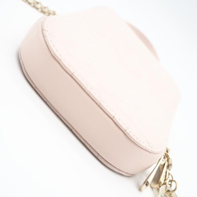 ★3日以内返品可★ 美品 Christian Dior クリスチャンディオール カナージュ ラムスキン Lady Dior Callin Dior フォンホルダー S0872ONMJ ショルダーバッグ ピンクベージュ ラムスキン レディース_7