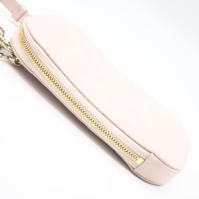 ★3日以内返品可★ 美品 Christian Dior クリスチャンディオール カナージュ ラムスキン Lady Dior Callin Dior フォンホルダー S0872ONMJ ショルダーバッグ ピンクベージュ ラムスキン レディース_8