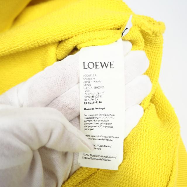 ★3日以内返品可★ 極美品 LOEWE ロエベ セラミックプリント スウェット XS H800Y24X12 パーカー イエロー ブラック ホワイト コットン メンズ_11
