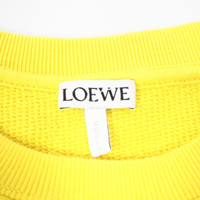 ★3日以内返品可★ 極美品 LOEWE ロエベ セラミックプリント スウェット XS H800Y24X12 パーカー イエロー ブラック ホワイト コットン メンズ_13