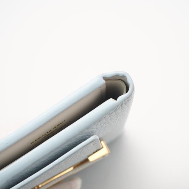★3日以内返品可★ 極美品 LOUIS VUITTON ルイ・ヴィトン トリヨン 日本限定 ポルトフォイユ カプシーヌ コンパクト スカイブルー N89898 三つ折り財布 スカイブルー トリヨンレザー パイソン レディース_8