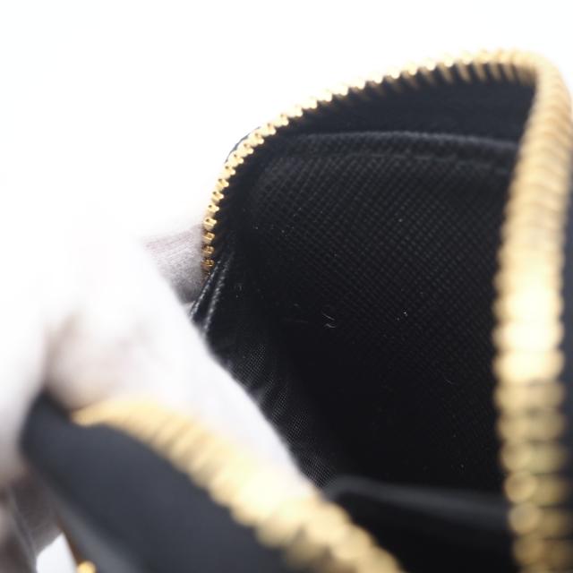 ★3日以内返品可★ 美品 PRADA プラダ サフィアーノ トライアングルロゴ コインケース 2MM003_QHH コインケース ブラック サフィアーノ レディース_11