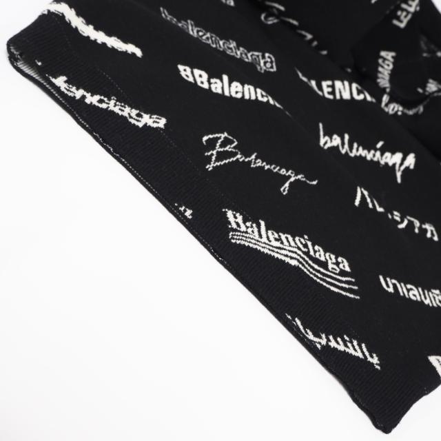 ★3日以内返品可★ 未使用 BALENCIAGA バレンシアガ ウール ロゴ ニット XS 724869 ニット ブラック ホワイト ニット メンズ_9